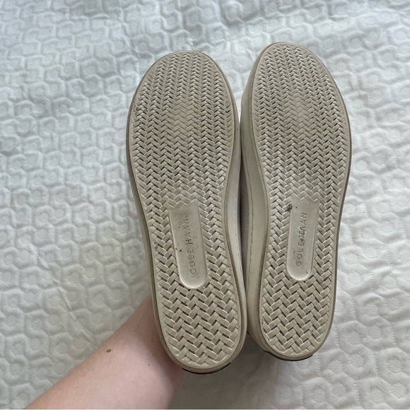 Cole Haan Women’s Size 8 B Mindi Lace-up Sneaker In Ivry Ebsed Snakeskin Design - Picture 10 of 10